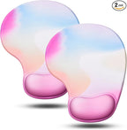 JIKIOU Mouse Pad, 2 Pack Ergonomic Mouse Pads by JIKIOU