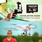 Gigastone 8GB Micro SD Card, FHD Video, Surveillance Security Cam Action Camera - Image 5