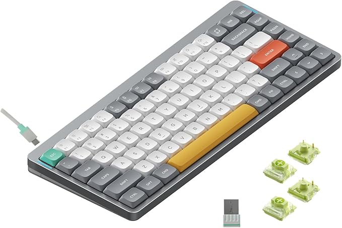 nuphy Air75 V2 Portable 75% Mechanical Keyboard, Wireless Keyboard, Supports by NuPhy