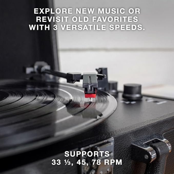 Victrola Journey Bluetooth Portable Suitcase Record Player – - Image 3