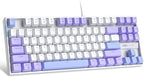MageGee 75% Mechanical Gaming Keyboard, LED Blue Backlit, 87 Keys Compact TKL by MageGee