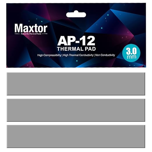 Maxtor Thermal Pad 14.8 W/mK, Highly Efficient Heat Resistant Soft Pad by Maxtor