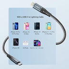 USB C to Lightning Cable 3FT, 11 Plus, iPad Pro, iPod and AirPods - Image 6