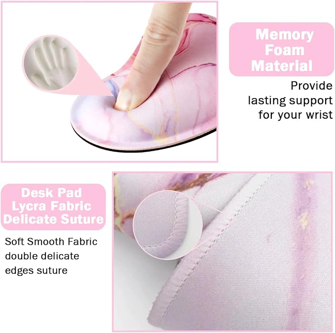 Large Mouse Pad and Keyboard Wrist Rest, Desk Pad - Image 3
