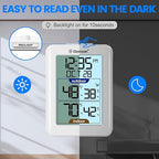 Geevon Digital Hygrometer Indoor Outdoor Thermometer Wireless - Image 5