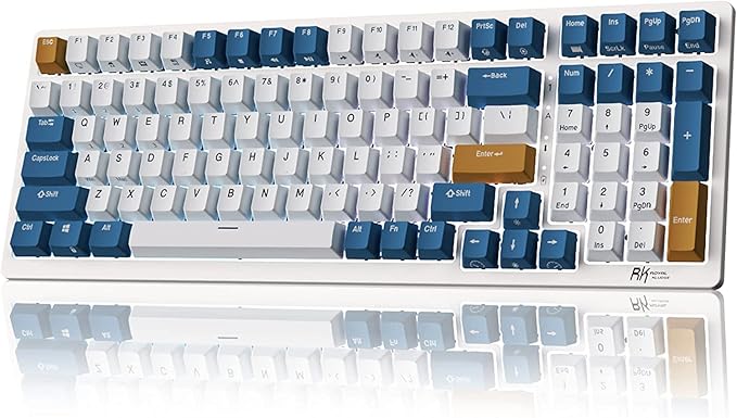 RK ROYAL KLUDGE RK98 Wireless Mechanical Keyboard, Triple Mode 2.4G/BT5.1/USB-C by RKROYALKLUDGE