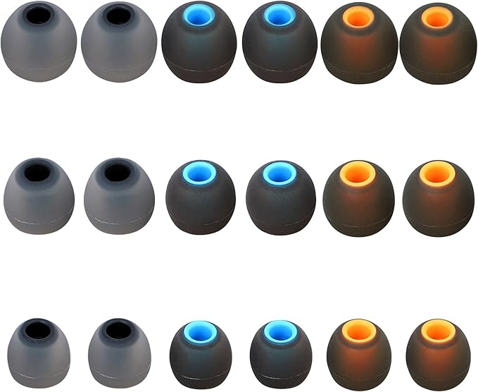 Silicone Replacement Earbud Tips Ear Tips Fit Most in-Ear Earbuds Headphone by Unknown
