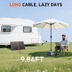 DOKIO 100W Portable Foldable Solar Panel Kit, - Image 7