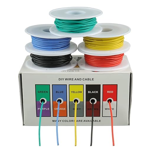 BOJACK 20 AWG Flexible Silicone Wire Electric Wire Hook up Wire Kit 300V Cables - Image 2