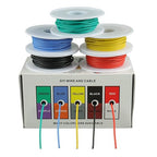 BOJACK 20 AWG Flexible Silicone Wire Electric Wire Hook up Wire Kit 300V Cables - Image 2