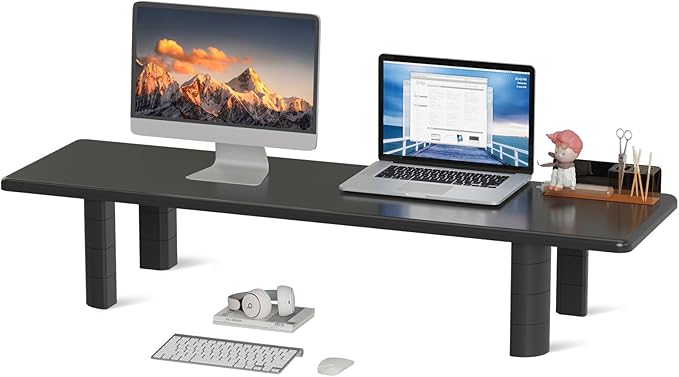 suptek Dual Monitor Stand Riser, 32.28Inch Large Monitor Stands by suptek