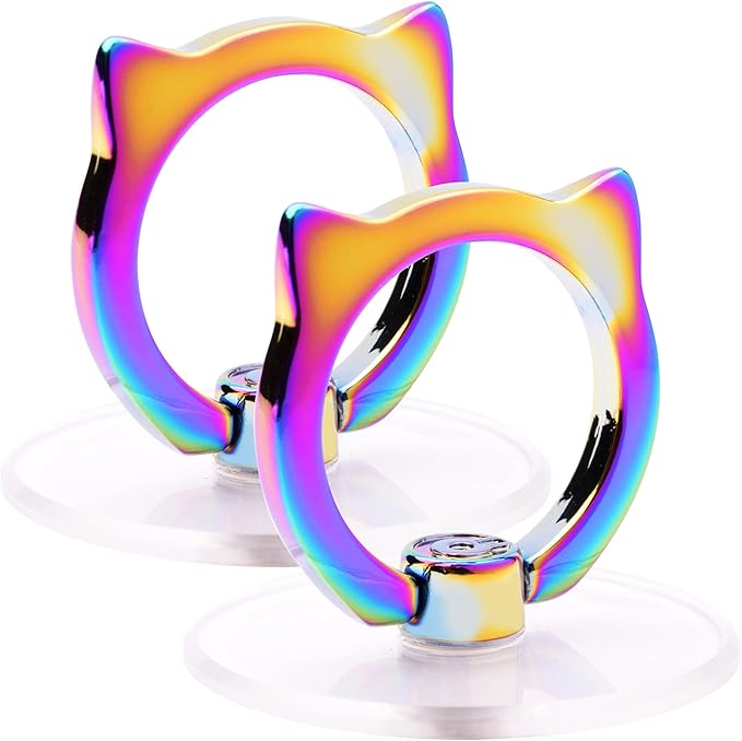 Cat Phone Ring Holder Grip- EI Sonador Transparent Cell Phone Ring Stand Holder by EI+Sonador