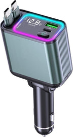 4 in 1 Retractable Car Charger by Zreal
