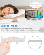 SZELAM Digital Alarm Clock, LED RGB Colorful Clocks, - Image 6