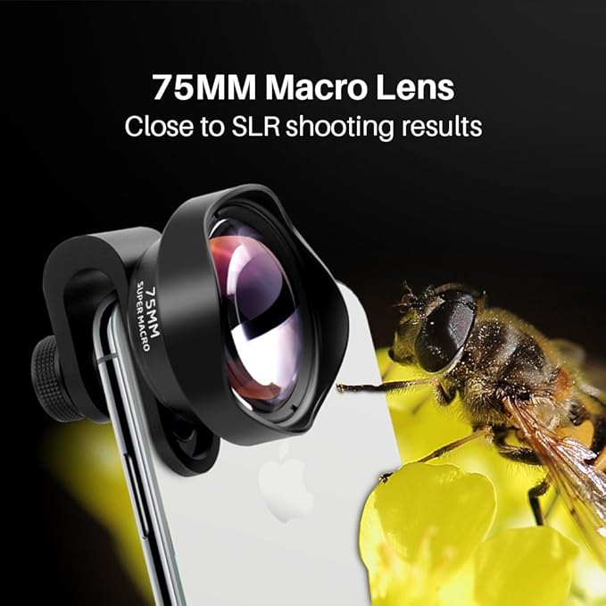 Professional Phone Camera Lens 75mm Macro Lens HD DSLR Effect Clip-on - Image 8
