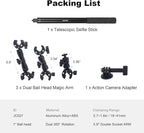 Motorcycle Ebike Mount kit for Insta360 X5, Bike & Golf Car Handlebar Clamp - Image 9