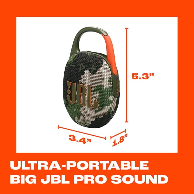 JBL Clip 5 - Ultra-Portable, Waterproof & Dustproof Bluetooth Speaker, Big Pro - Image 5