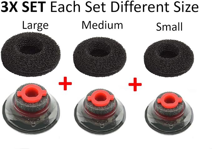 3X Ultra Comfort Eartips Ear Buds Replacement Earphone Ear Tips Kits Earpads - Image 7