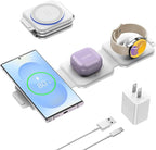 Travel Charger for Samsung Multi Devices, Foldable 3 in 1 Wireless Charging by Fanisicworthtotryandtrust
