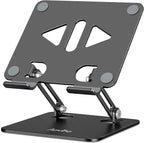 Tablet Stand Holder for Desk, Adjustable Desktop Tablet Holder, Foldable by Aoviho
