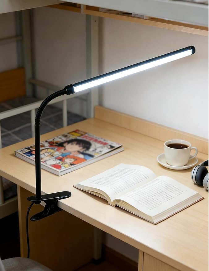 2 Pack LED Clip On Reading Light, Desk Lamp - Image 7
