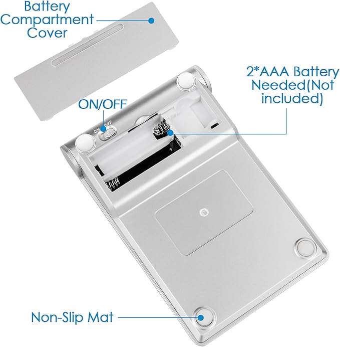 Foloda Bluetooth Number Pad for Laptop, Wireless Bluetooth 10 Key Numeric - Image 7