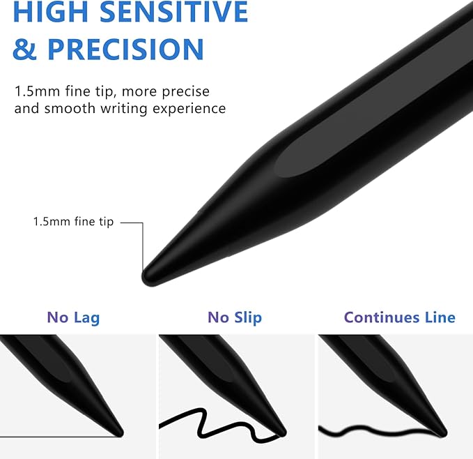 Stylus Pen for iOS&Android Touch Screens, Active Pencil for Samsung, Smart - Image 4