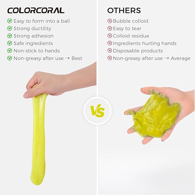 COLORCORAL 2Pack Keyboard Cleaning Gel Set Universal Dust Cleaner - Image 6