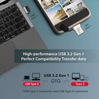 GIGASTONE 32GB Nano Luxus Dual Drive Z50 USB 3.2 Gen 1, 2-in-1 USB-A & Type-C - Image 2