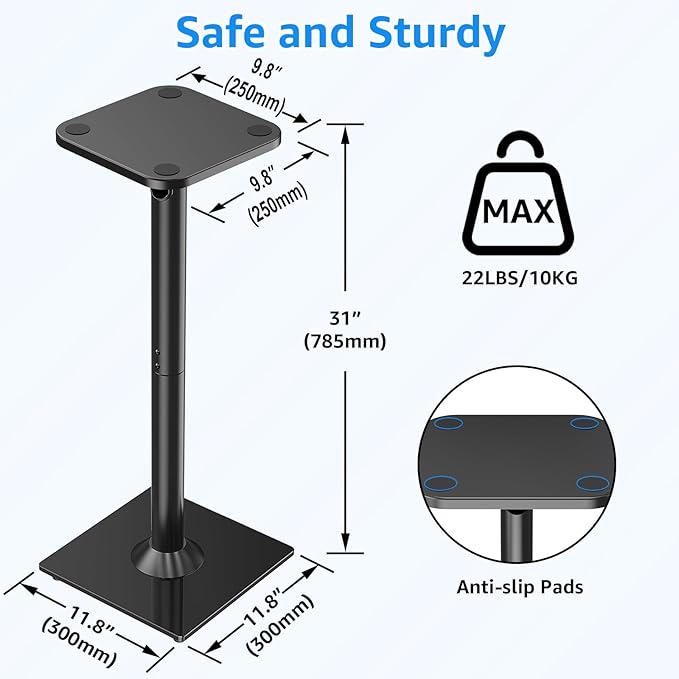 MOUNTUP Universal Speaker Stands Pair - Image 3