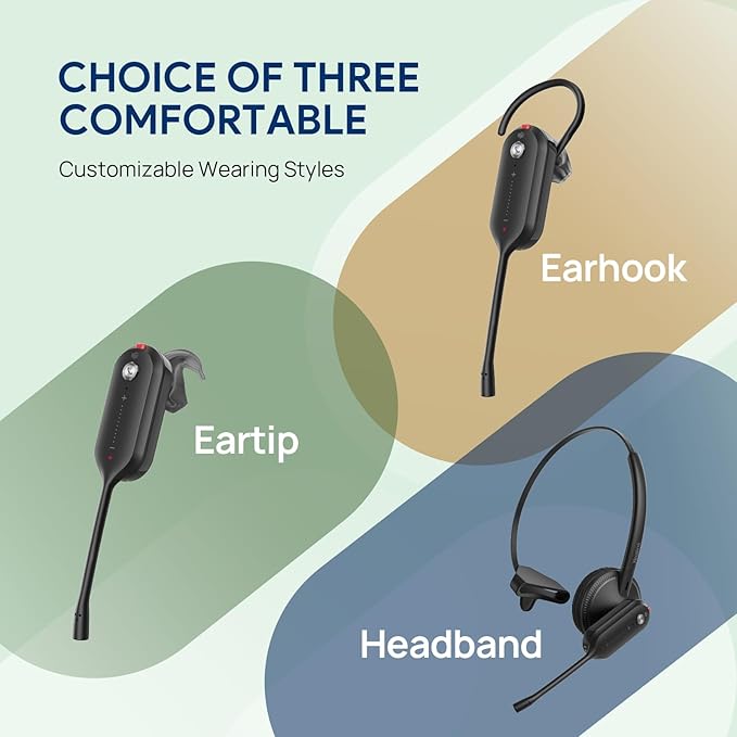 Yealink DECT Wireless Headset WH63 E2, Teams Certified, Single Ear Office - Image 4