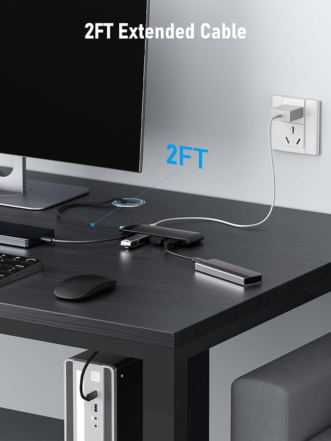 10Gbps USB C Hub, 4 Ports USB3.2 Splitter - Image 5