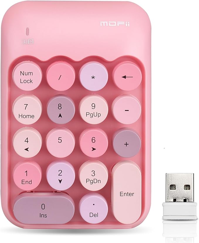 Lomiluskr Cute Wireless Number Keypad by Lomiluskr-Colorfulcomputeraccessories