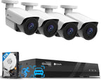 4COVR Wired Security Camera System, 8CH 8MP H.265 Ultra HD NVR 2TB HDD by 4COVR
