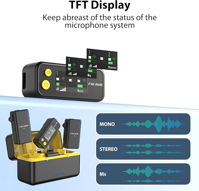 FULAIM X5M Wireless Lavalier Microphone System, Lavalier Lapel Mic - Image 6