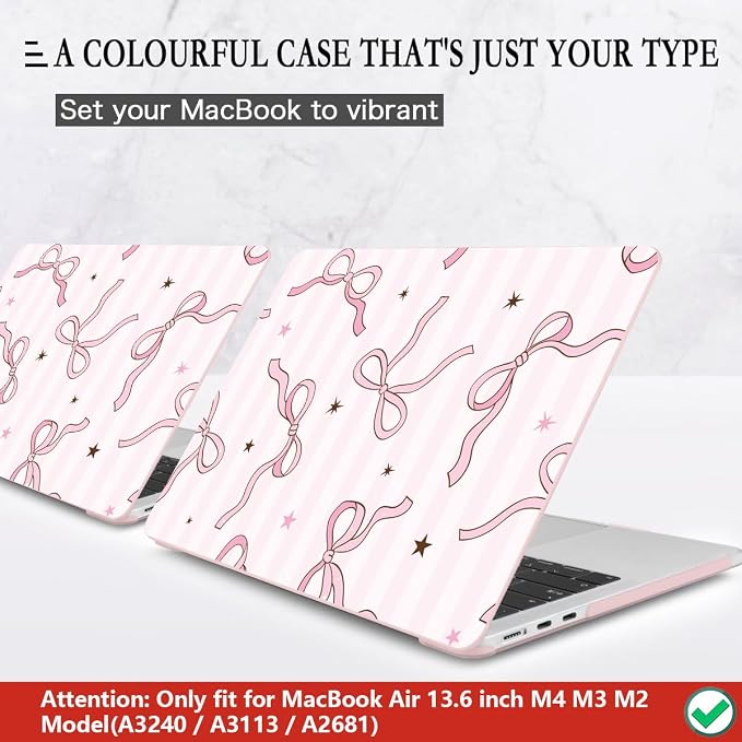 CISSOOK Compatible with MacBook Air 13.6 inch Case 2025 2024 2023 2022 Release - Image 3