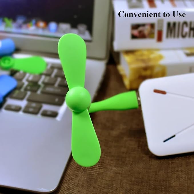 Mini USB Fan, Portable Pocket Fan USB-A Powered Little Cooler, Quiet Operation - Image 5