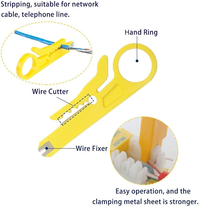Delgada RJ45 Ethernet Network Crimping Tool Kit - Image 8