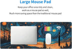 Gaming Mouse Pad, Large Non-Slip Rubber Base Mousepad, Keyboard Mouse Mat - Image 8