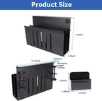 LUKETURE Laptop Holder, Steel Desk Side Storage, No Drill Standing Desk - Image 2