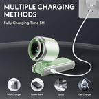 Portable Handheld Turbo Fan, 5 Gear Wind, Battery Operated, 3 IN 1 Hand Fan - Image 6