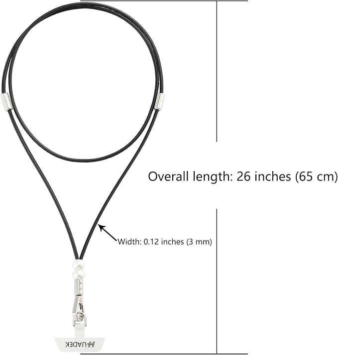 cell phone lanyard Detachable Phone Chain Strap Leather 2-in-1 anti theft phone - Image 6