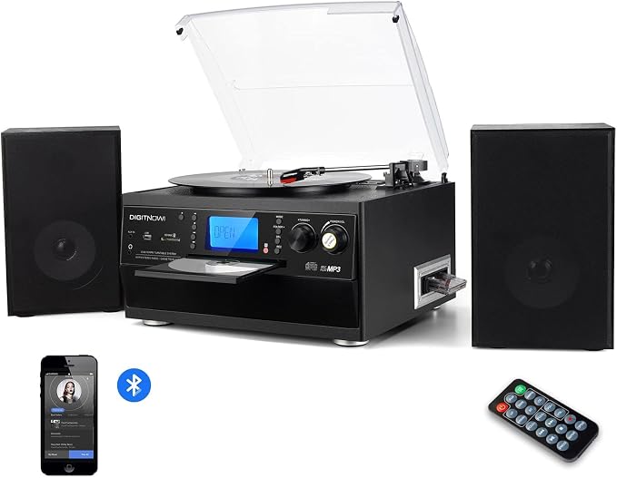 DIGITNOW Bluetooth Record Player Turntable by DIGITNOW
