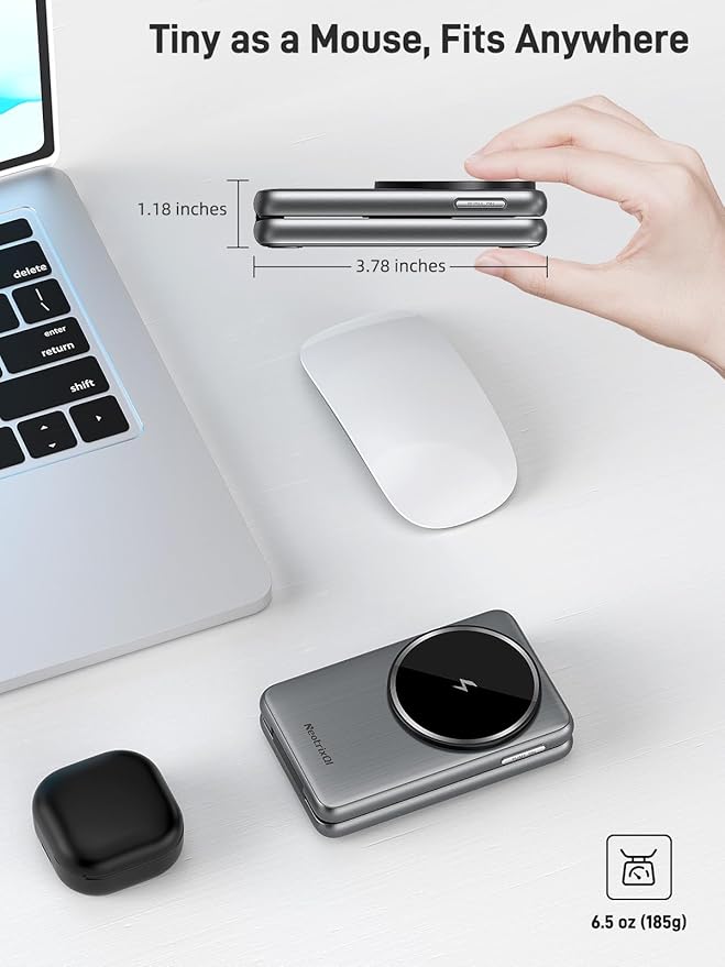 Magnetic Wireless Charger for Samsung, 3 in 1 Foldable MagSafe Charging Station - Image 7