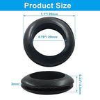 24 Pcs Rubber Grommets, 3/4" Inside Diameter 7/8" Drill Hole Rubber Wire - Image 2