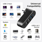 VIENON 4-Port USB C Hub, USB C Adapter Splitter, USB Extender - Image 6