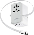 TESSAN Universal Travel Adapter PD 35W GaN, International Power Adapter Built by TESSAN