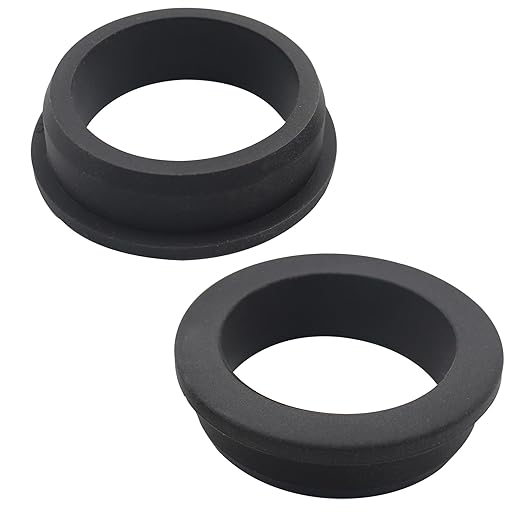 2 Pcs 2" Drill Hole, 1-9/16" ID Silicone Rubber Grommets by BOPOREAE