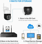 3MP PTZ CKK Cameras, 8 Channel 3MP WiFi Surveillance NVR System, 2 Way Audio - Image 6