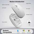 TECKNET Wireless Mouse, Rechargeable Slim Portable Silent Computer Mouse - Image 7